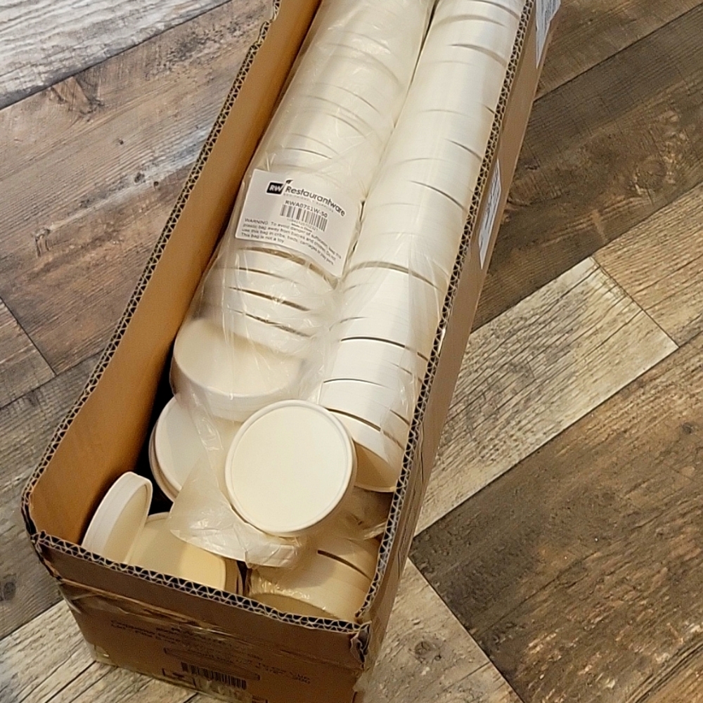 5oz white paper to go cup lids (lids only)